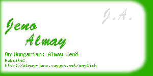 jeno almay business card